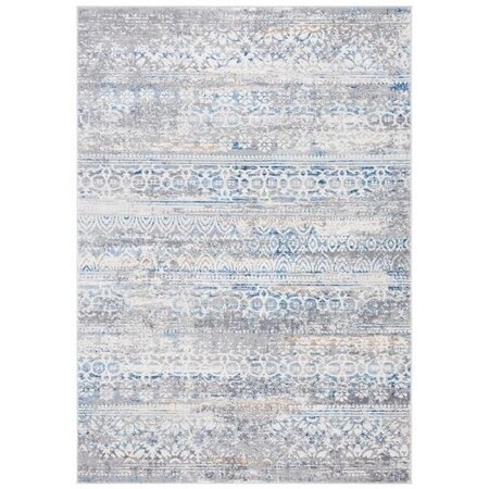 Safavieh 9 x 12 ft. Amelia Contemporary Rectangle Power Loomed Rug - Gray & Blue ALA484F-9